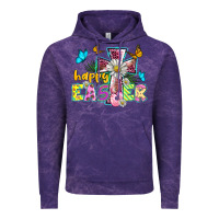 Cloud Purple happy easter cross Vintage Hoodie - BarkalooDesign