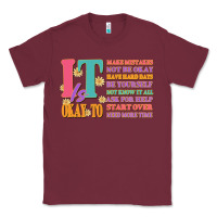 Burgundy it is okay to Classic Tee - JahusDesignShop