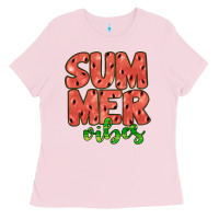 Bubblegum Pink summer vibes Ladies Tee - JahusDesignShop