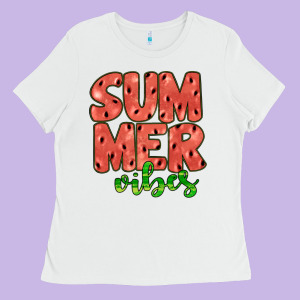 Summer Vibes Ladies Tee Designed By Jahusdesignshop