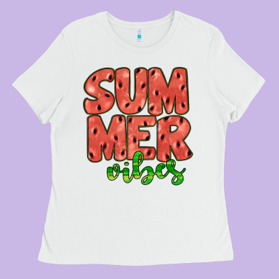Summer Vibes Ladies Tee Designed By Jahusdesignshop
