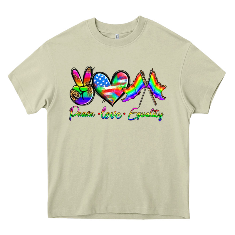Peace Love Equality Heavy Core Tee by HRA Design Shop | Teevron