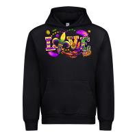 Black Love Mardi Gras Urban Hoodie - FaDigitalArtStudio
