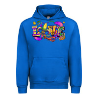 Cobalt Love Mardi Gras Urban Hoodie - FaDigitalArtStudio