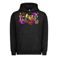 Pigment Black Love Mardi Gras Urban Hoodie - FaDigitalArtStudio