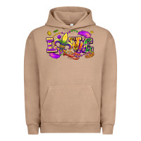 Pigment Burro Love Mardi Gras Urban Hoodie - FaDigitalArtStudio