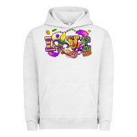 Pigment Lunar Rock Love Mardi Gras Urban Hoodie - FaDigitalArtStudio
