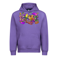 Tulip Love Mardi Gras Urban Hoodie - FaDigitalArtStudio