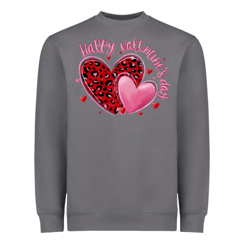 Happy Valentine's Day Hearts Heavyweight Sweatshirt by MaliasSmallBusiness | Teevron