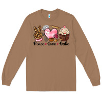 Toasted Coconut peace love bake Long Sleeve Tee - NancyCooperArtShop