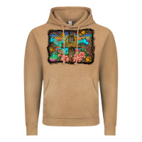 Wooden Cross Background Vintage Hoodie | Teevron