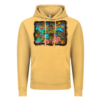 Vintage Mustard wooden cross background Vintage Hoodie - BarkalooDesign