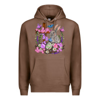Chestnut Easter eggs and Bunny with Cross Easter Day Premium Hoodie - HowdyJamesFarm