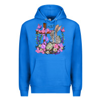 True Royal Easter eggs and Bunny with Cross Easter Day Premium Hoodie - HowdyJamesFarm