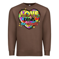 Chestnut Love needs no words Premium Sweatshirt - NancyCooperArtShop