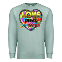 Seafoam Love needs no words Premium Sweatshirt - NancyCooperArtShop