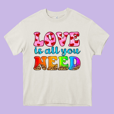 Love Is All You Need Heavy Core Tee Designed By Hra Design Shop