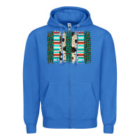 True Royal leopard cowhide brush stroke Zipper Hoodie - Artiststas