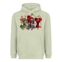 Matcha Christmas Joy skeleton Heavyweight Hoodie - NancyCooperArtShop
