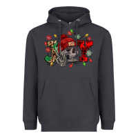 Smoke Christmas Joy skeleton Heavyweight Hoodie - NancyCooperArtShop
