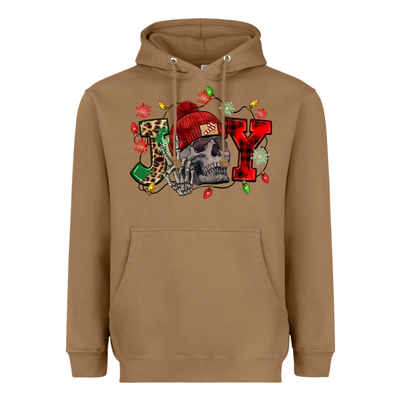 Christmas Joy Skeleton Heavyweight Hoodie by NancyCooperArtShop | Teevron