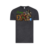 Vintage Black Christmas Army Dad Vintage Tee - NancyCooperArtShop