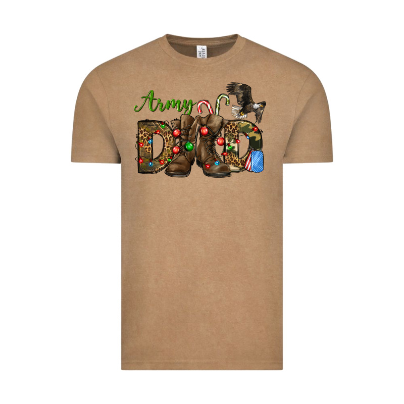 Christmas Army Dad Vintage Tee by NancyCooperArtShop | Teevron
