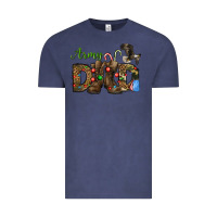 Vintage Denim Christmas Army Dad Vintage Tee - NancyCooperArtShop