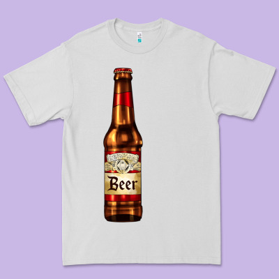 Red Beer Bottle Premium Tee Designed By Adodesignshop