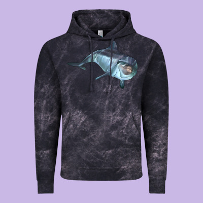 Bottlenose Dolphin Vintage Hoodie Designed By Lillyallendesigns
