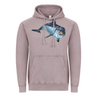 Vintage Zinc bottlenose dolphin Vintage Hoodie - LillyAllenDesigns