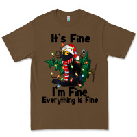 Cacao It's Fine I'am Fine Everything Is Fine Premium Tee - FaDigitalArtStudio