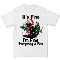 White It's Fine I'am Fine Everything Is Fine Premium Tee - FaDigitalArtStudio