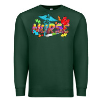 Sports Green Autism Nurse Premium Sweatshirt - NancyCooperArtShop