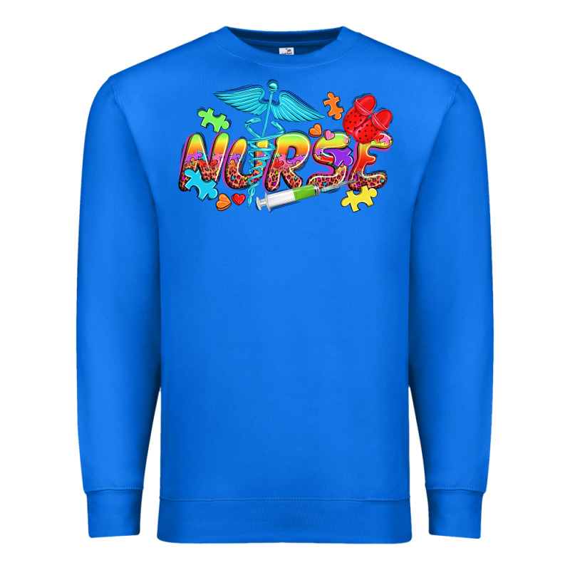 Autism Nurse Premium Sweatshirt by NancyCooperArtShop | Teevron