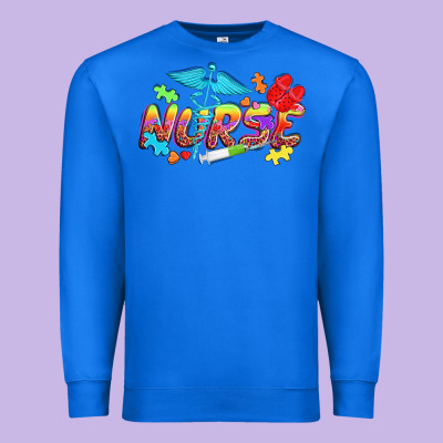 Autism Nurse Premium Sweatshirt Designed By Nancycooperartshop