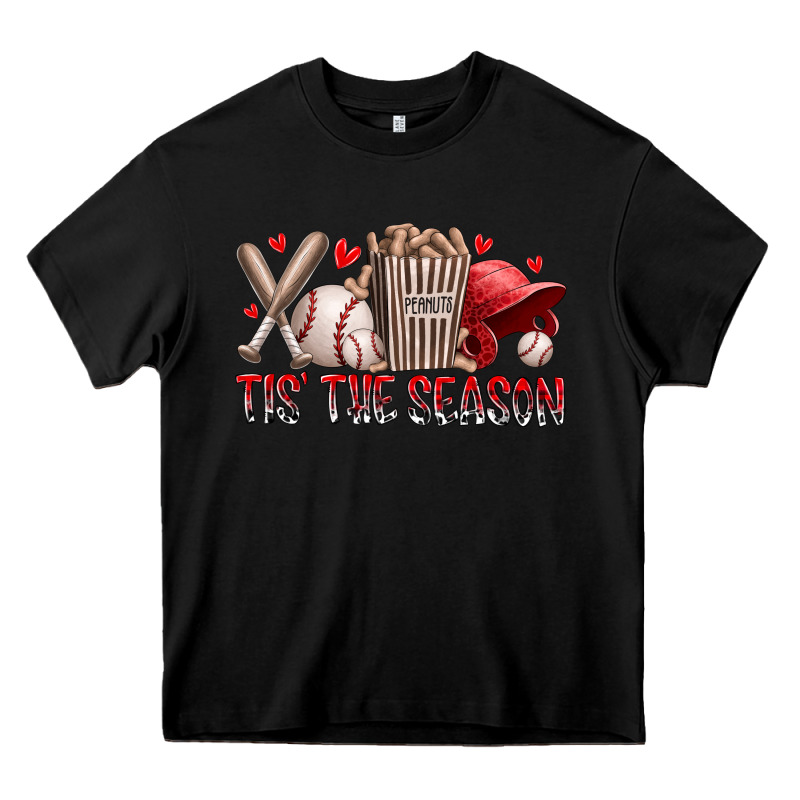 Tis The Season Baseball Heavy Core Tee by RacoonDesign | Teevron