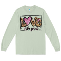 Matcha love like jesus Long Sleeve Tee - MaliasSmallBusiness