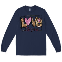 Navy love like jesus Long Sleeve Tee - MaliasSmallBusiness