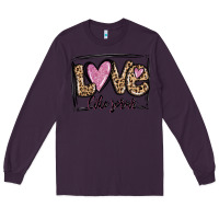 Plum love like jesus Long Sleeve Tee - MaliasSmallBusiness