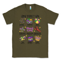 Army Green god says i am mardi gras Classic Tee - MaliasSmallBusiness