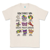 Natural god says i am mardi gras Classic Tee - MaliasSmallBusiness
