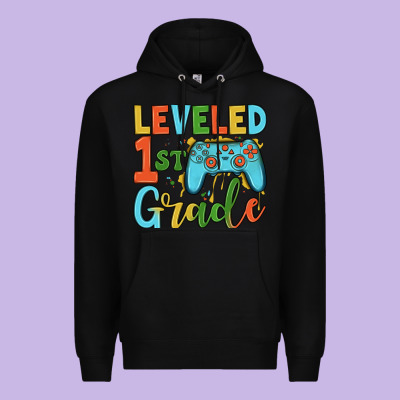 Leveled 1 St Grade Premium Hoodie Designed By Jahusdesignshop