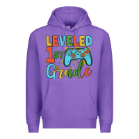 Purple leveled 1 st grade Premium Hoodie - JahusDesignShop