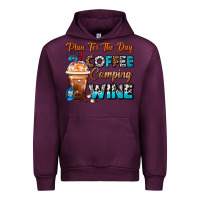 Mauve Wine Plan For The Day Coffee Camping Wine Frappe Coffee Urban Hoodie - FaDigitalArtStudio