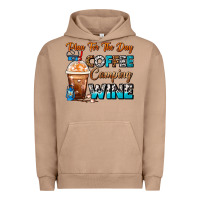 Pigment Burro Plan For The Day Coffee Camping Wine Frappe Coffee Urban Hoodie - FaDigitalArtStudio