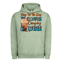 Pigment Oil Green Plan For The Day Coffee Camping Wine Frappe Coffee Urban Hoodie - FaDigitalArtStudio