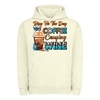 Pigment Pistachio Plan For The Day Coffee Camping Wine Frappe Coffee Urban Hoodie - FaDigitalArtStudio
