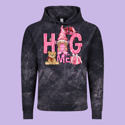 Hug Me With Gnome Vintage Hoodie Designed By Nancycooperartshop
