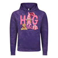 Cloud Purple hug me with gnome Vintage Hoodie - NancyCooperArtShop